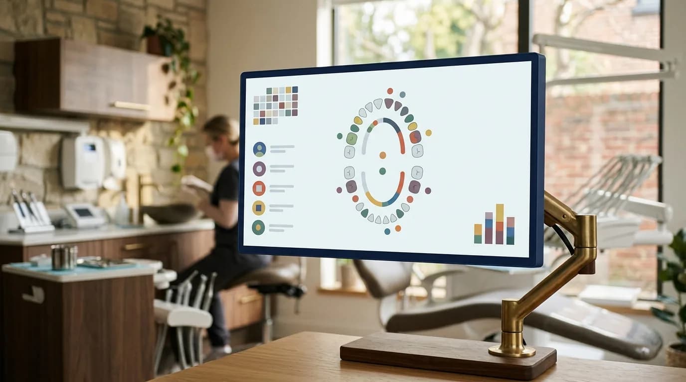 Software dental Cenident en pantalla con agenda, expediente y cobranza integrados