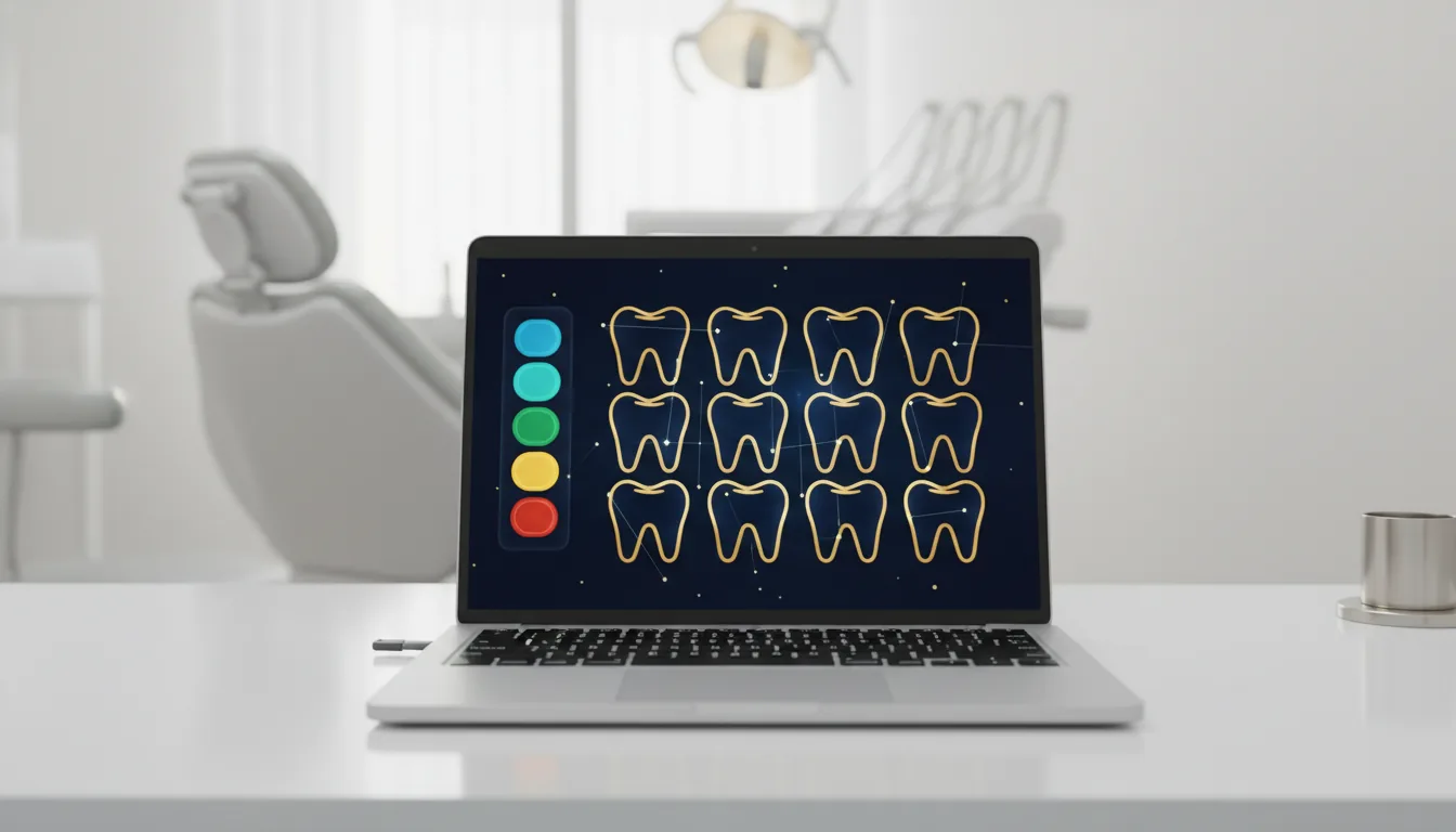 Pantalla del software Cenident mostrando un paciente con su nomenclatura aplicada
